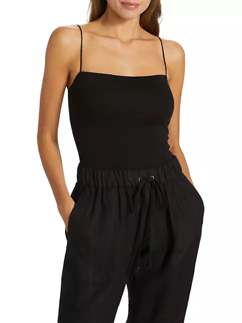 Supima Cotton Essential Strappy in Black