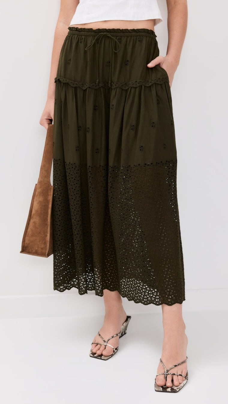 Lucia Skirt in Militaire