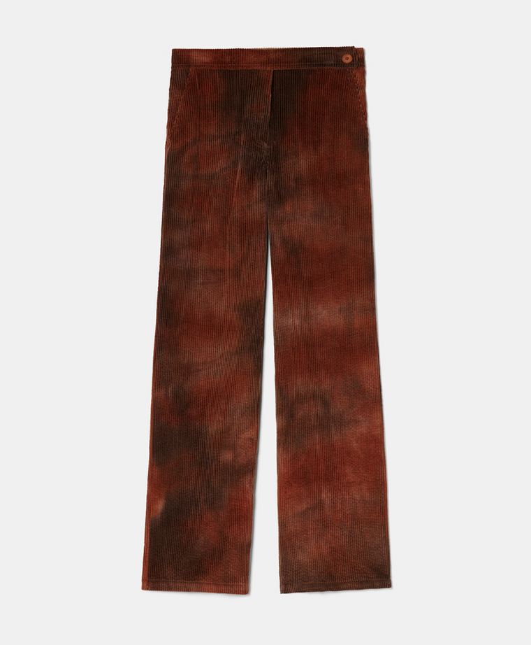 Ismael Pant in Tie Dye Corduroy (Multicolor Burnt)