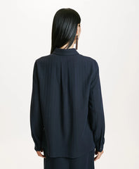 Momoni Sadao Shirt in Chalkstripe Wool Twill