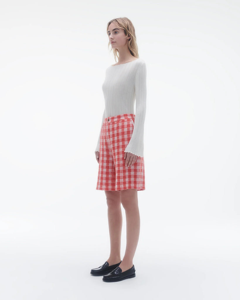 Gingham Bermuda Short in Cherry Combo