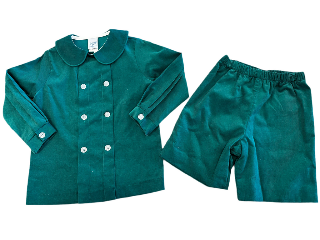 Dressy Short Corduroy Set in Clover