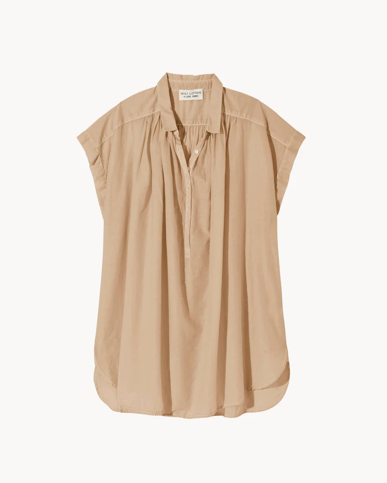 Normandy Blouse in Sandstone