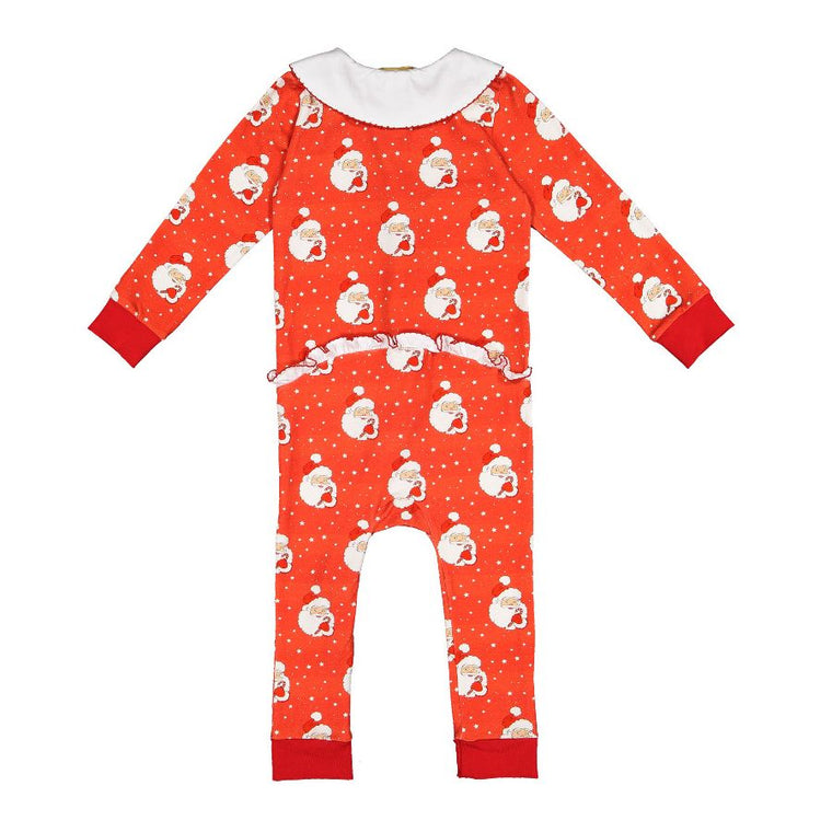 Red Santa Glows Baby Girl Pajama