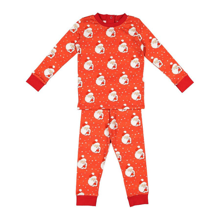 Red Santa Glows Boy Pajama