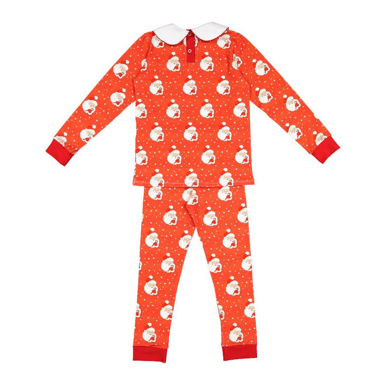 Red Santa Glows Girl Pajama