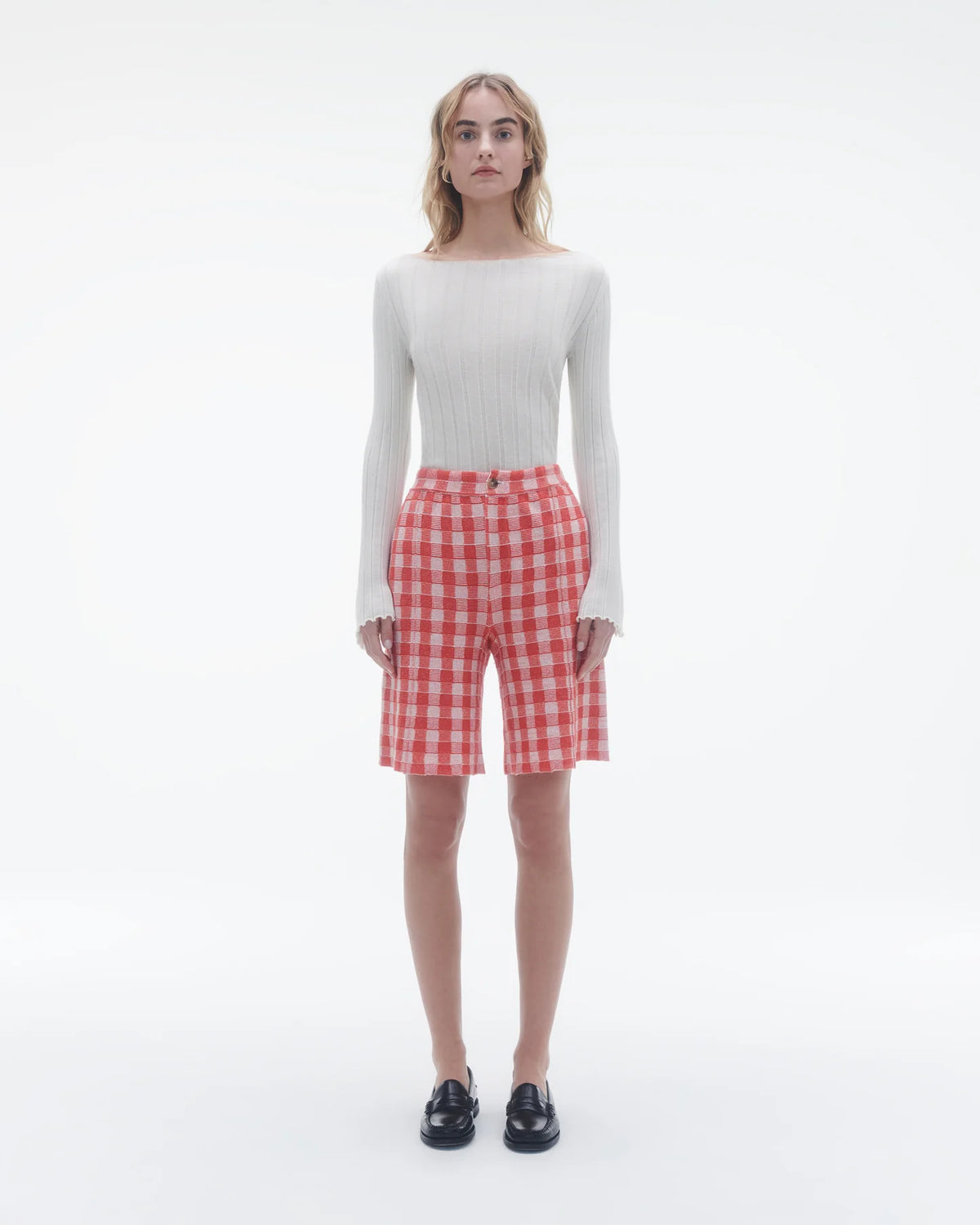 Gingham Bermuda Short in Cherry Combo