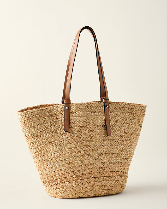 Colette Tote in Natural/Tobacco