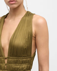 Veda Gown in Olive