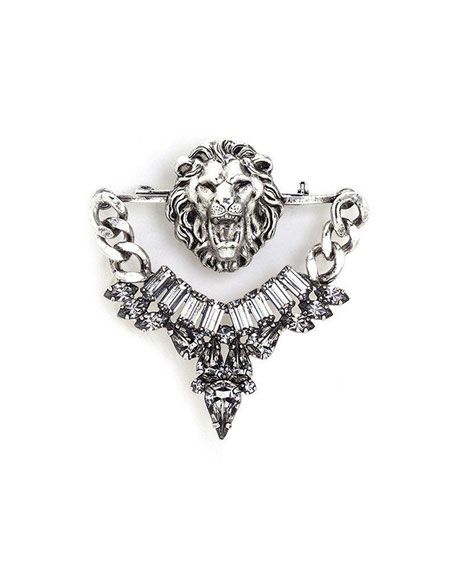 Lyons Brooch in Silver