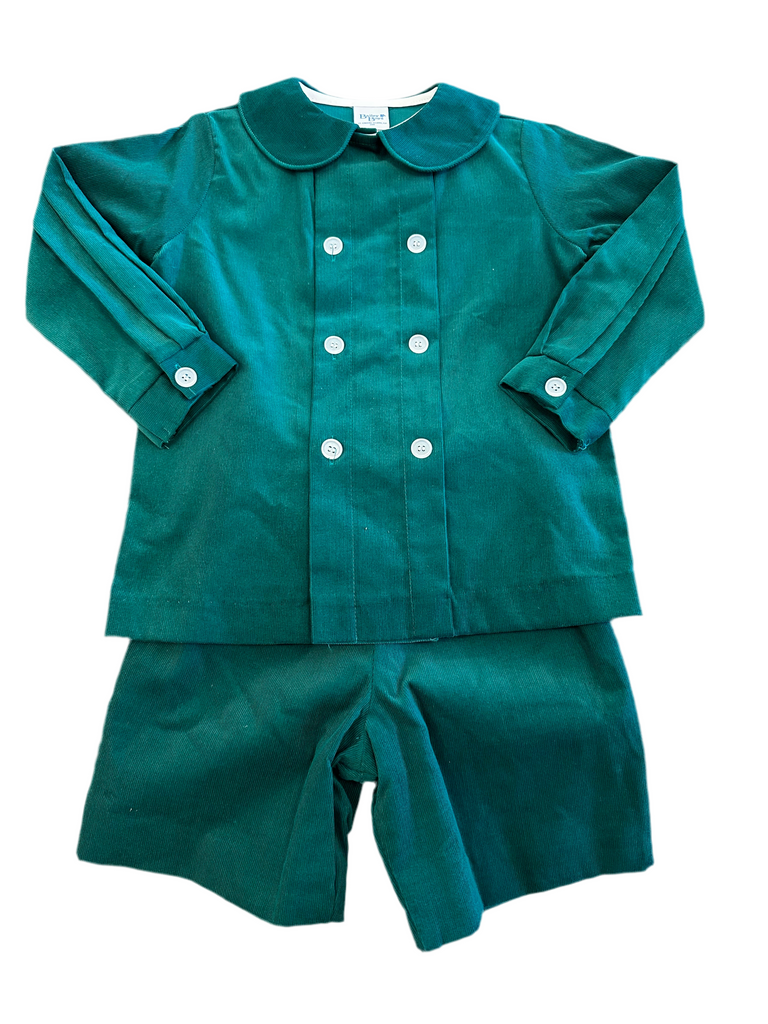 Dressy Short Corduroy Set in Clover