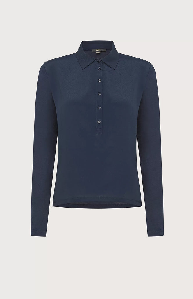 Seventy Bi-Material Shirt in Blue