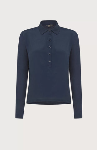 Seventy Bi-Material Shirt in Blue