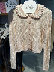 Anelise Cardigan in Creme