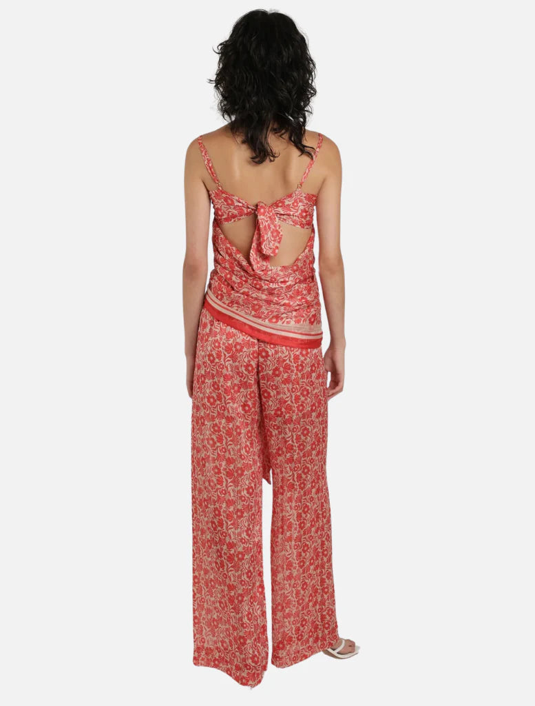 Melvin Pants in Red Print