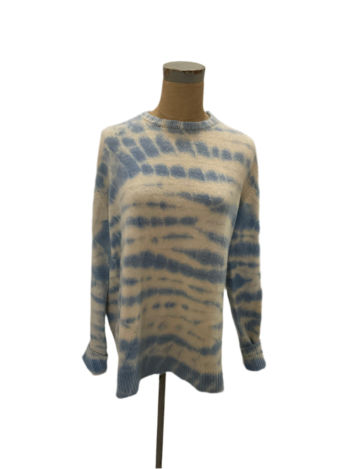 Swirl Tie Dye Sweater in Blue