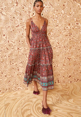 Rosa Dress in Pomegranate