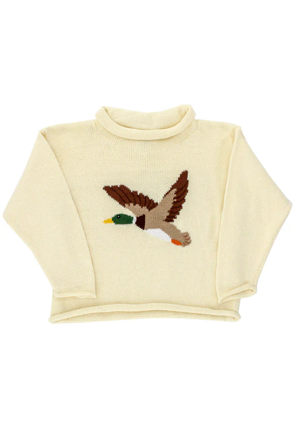 Mallard Duck Roll Neck Sweater