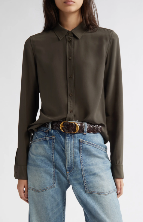 Gaia Slim Shirt in Loden