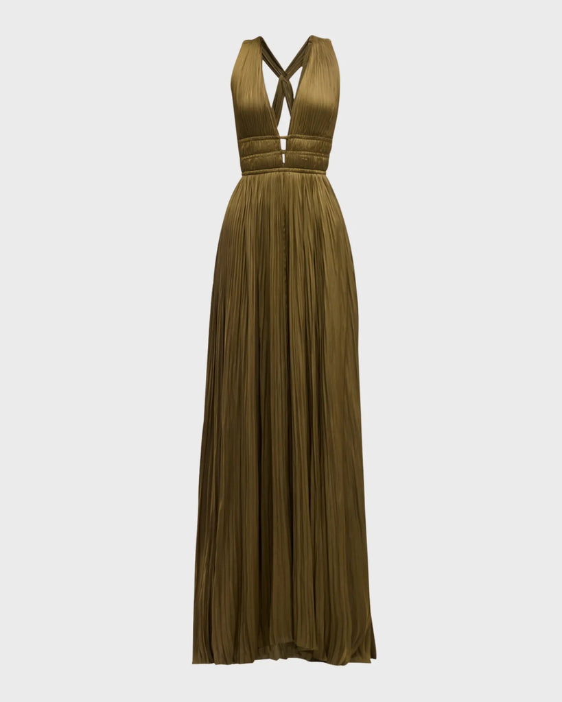 Veda Gown in Olive