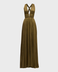 Veda Gown in Olive