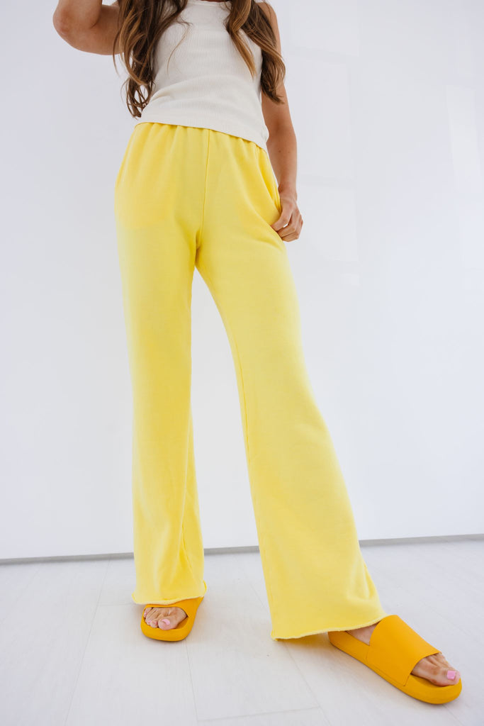 Straight Leg Sweatpant in Zest