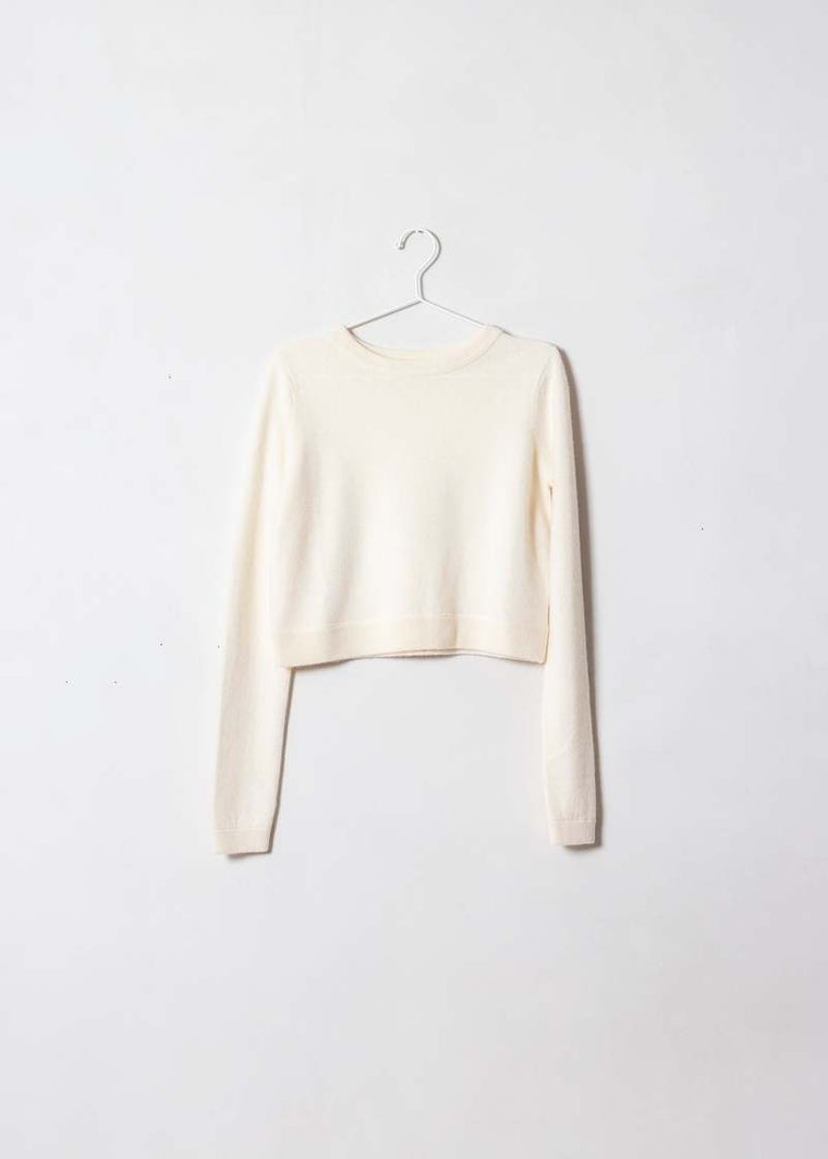 All Thumbs Sweater in Creme