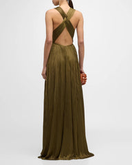 Veda Gown in Olive