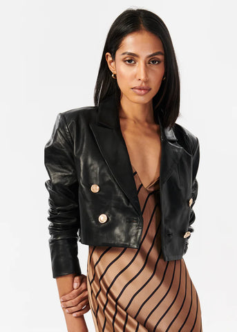 Genuine Leather Cropped Jacket(s)