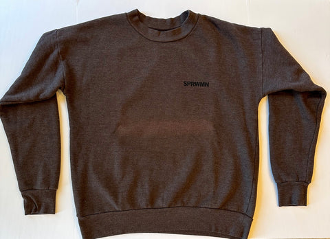 Tiny Logo Sweatshirt in Chocolate