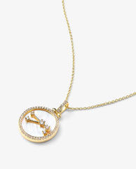 Zodiac Constellation Necklace in Gold