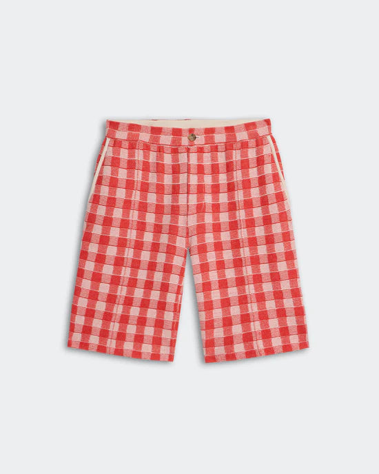 Gingham Bermuda Short in Cherry Combo