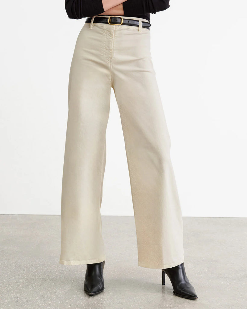 Nili Lotan Megan Corduroy Pant in Stone