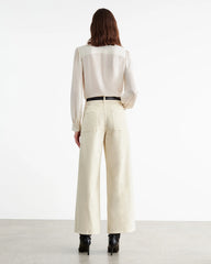 Nili Lotan Megan Corduroy Pant in Stone