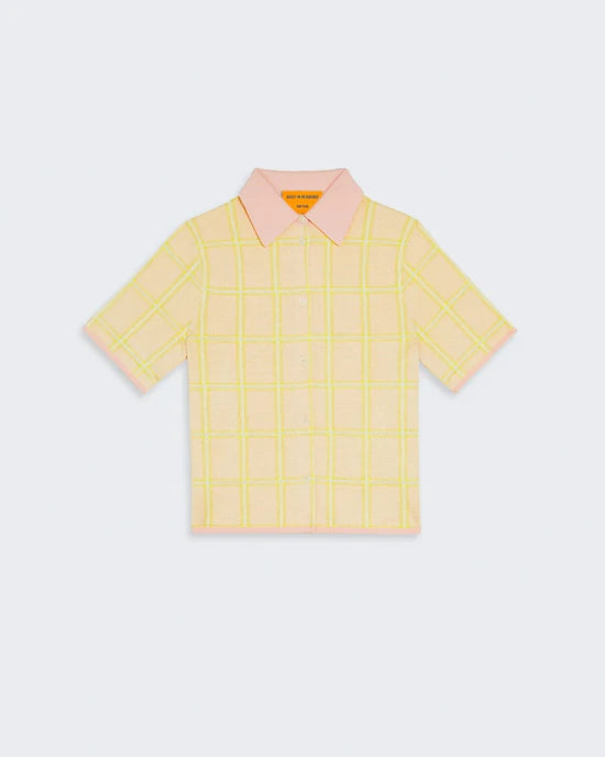 Picnic Plaid Shirt in Powder Pink Combo