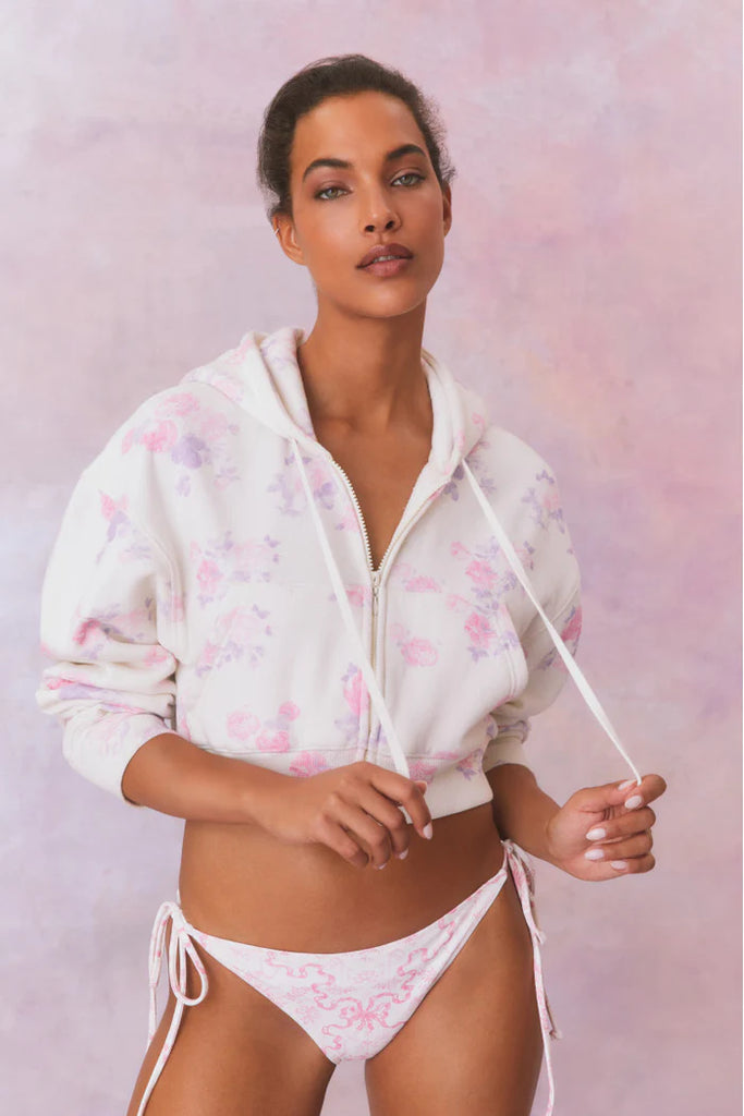 Love Shack Fancy Pierra Crop Hoodie