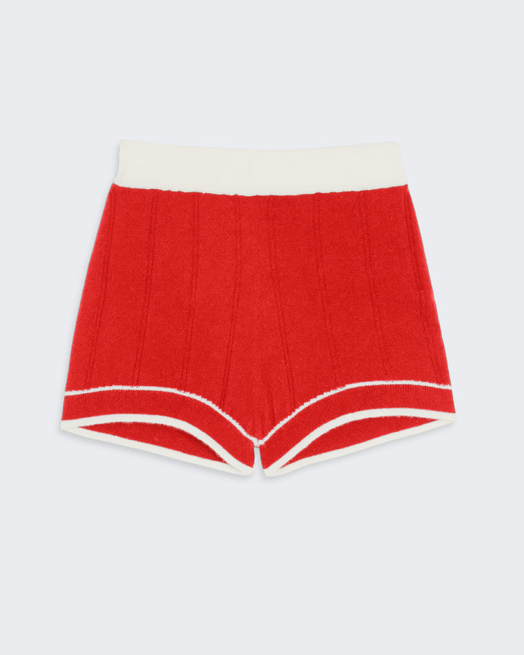 Racer Short in Cherry