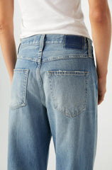 Sandra Baggy Low Slung Jeans in Cherry Bomb