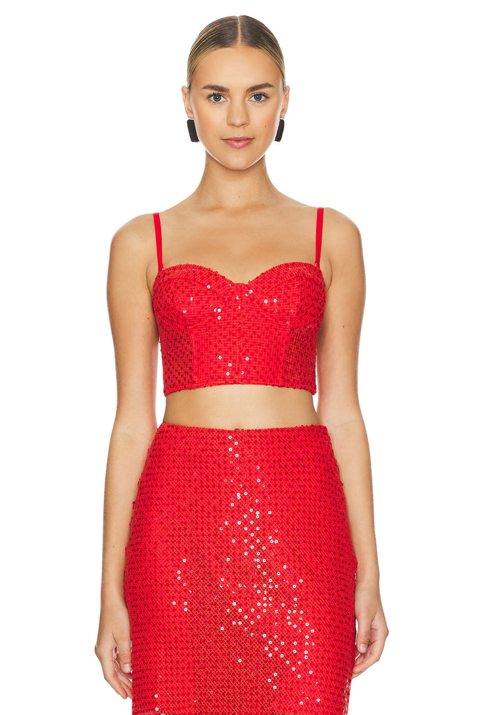 Colton Top in Radiant Red