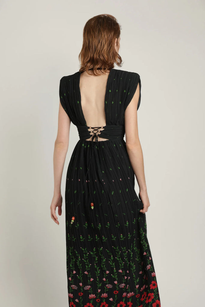 Bella Dress in Black Print