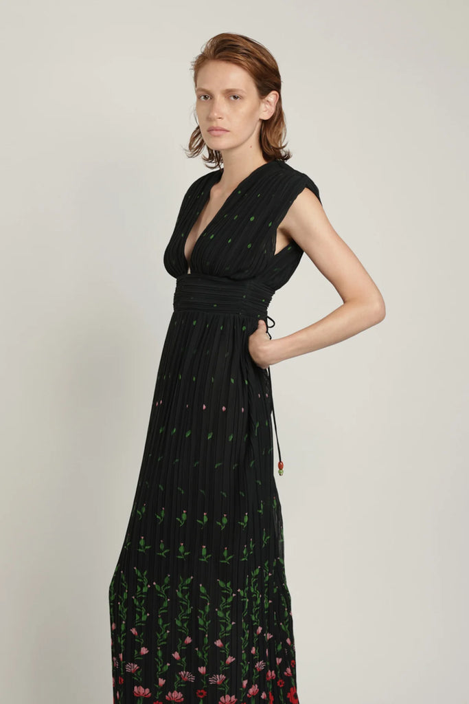 Bella Dress in Black Print