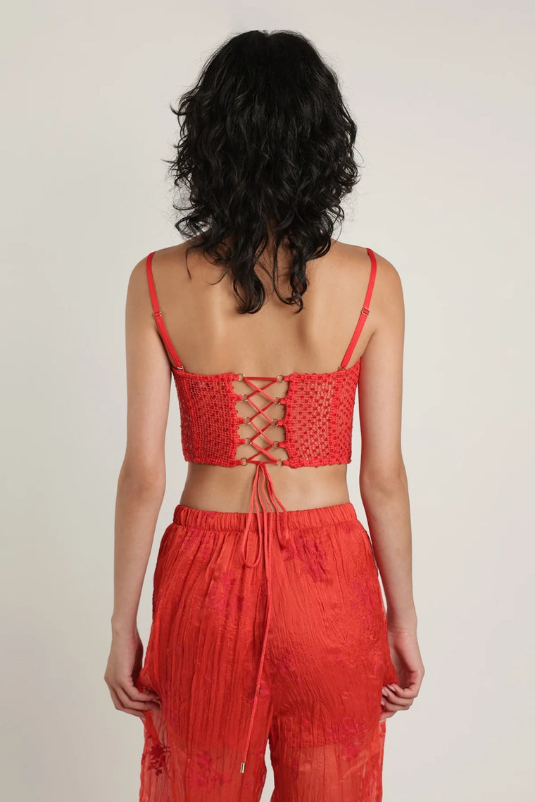 Colton Top in Radiant Red