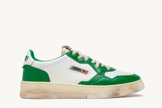 Super Vintage Low in White/Green