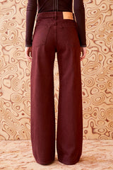 The Willow Jean in Claret Wash