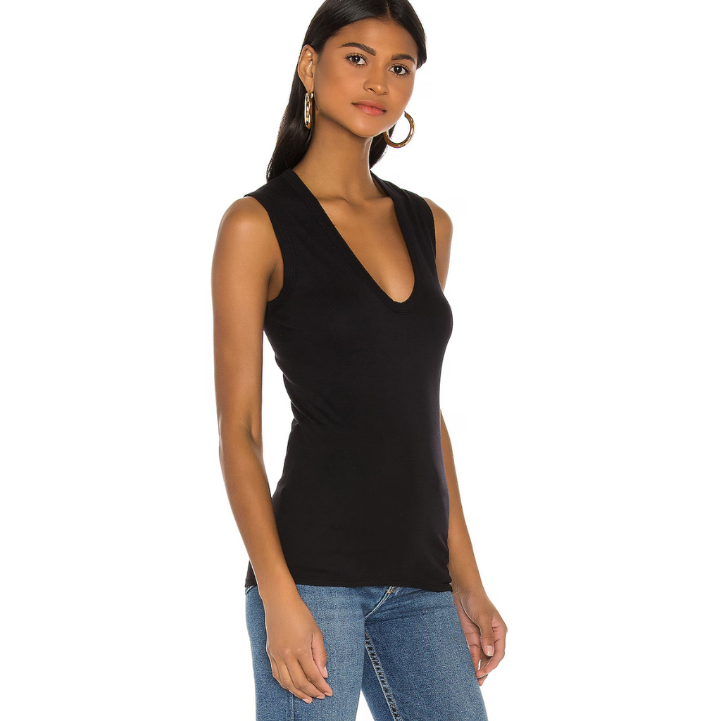 Supima Cotton Essential Sleeveless in Black