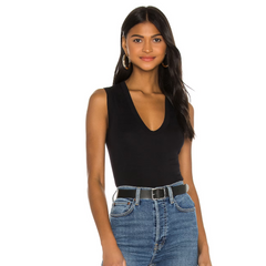 Supima Cotton Essential Sleeveless in Black