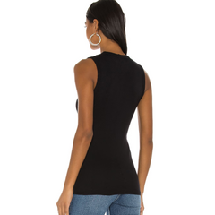 Supima Cotton Essential Sleeveless in Black