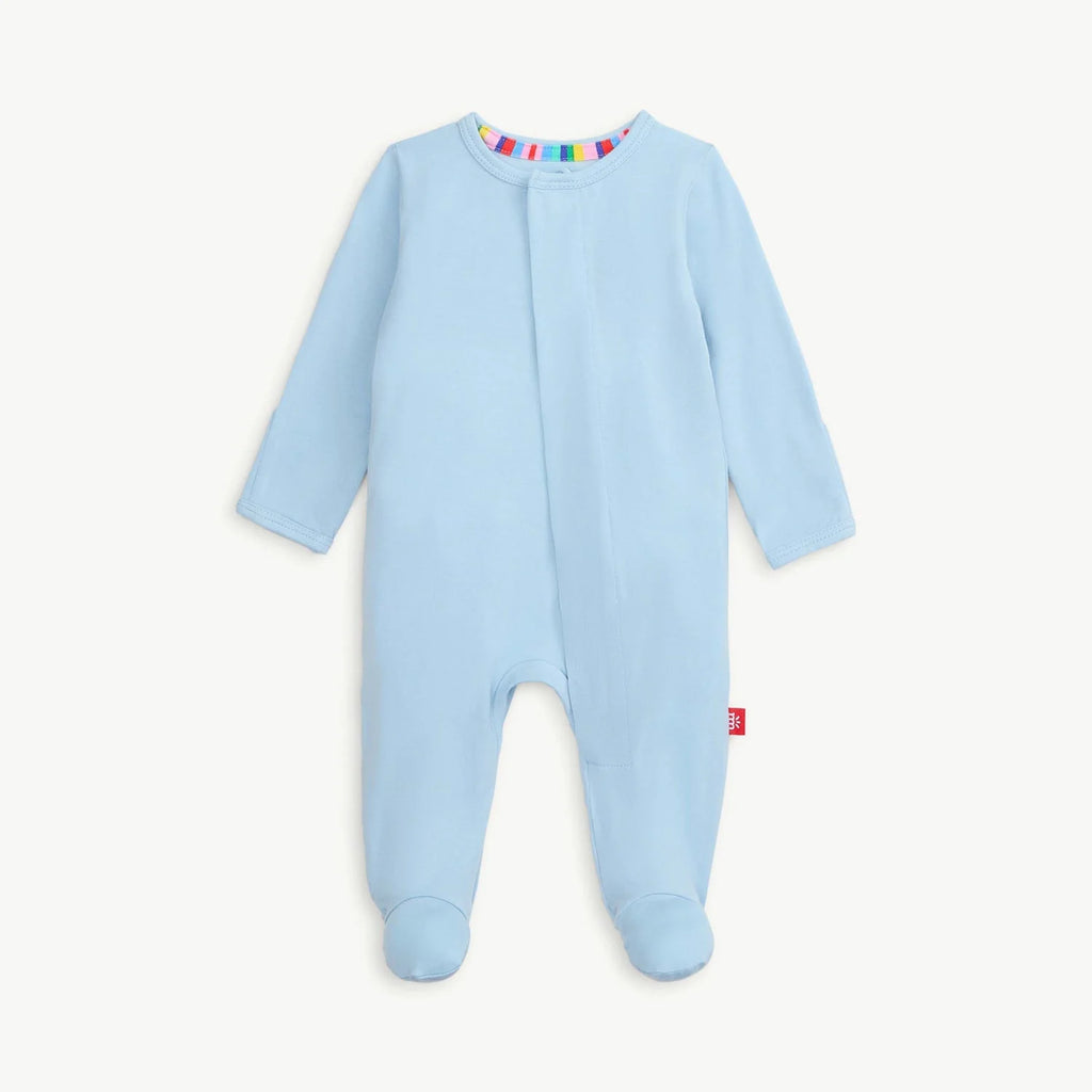 Magnetic Me Baby Blue Modal Footie