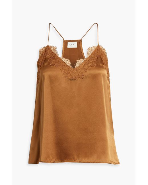 Racer Charmeuse Cami in Toffee