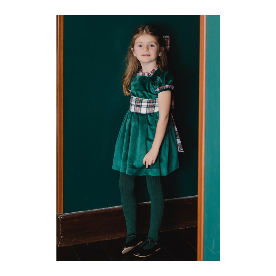 Emerald Green Velvet Dress